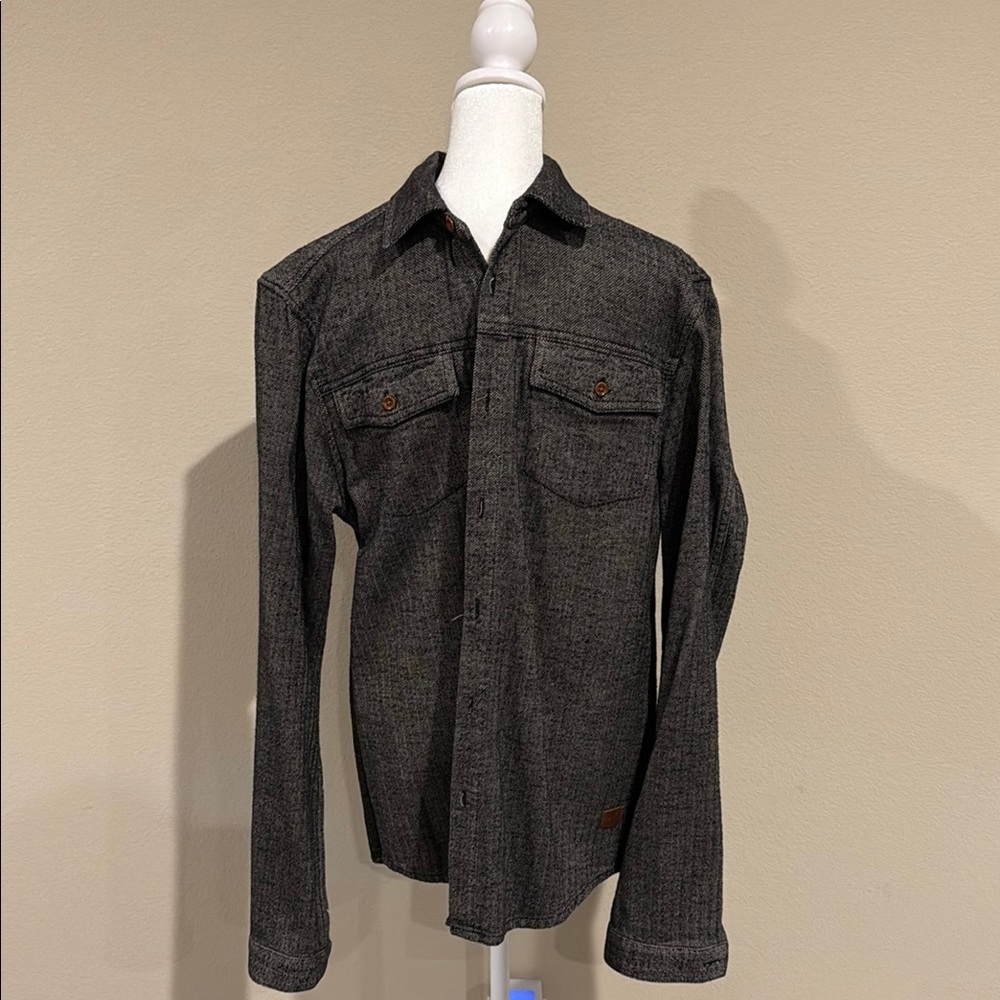 Dark Gray Button-Up Shirt
